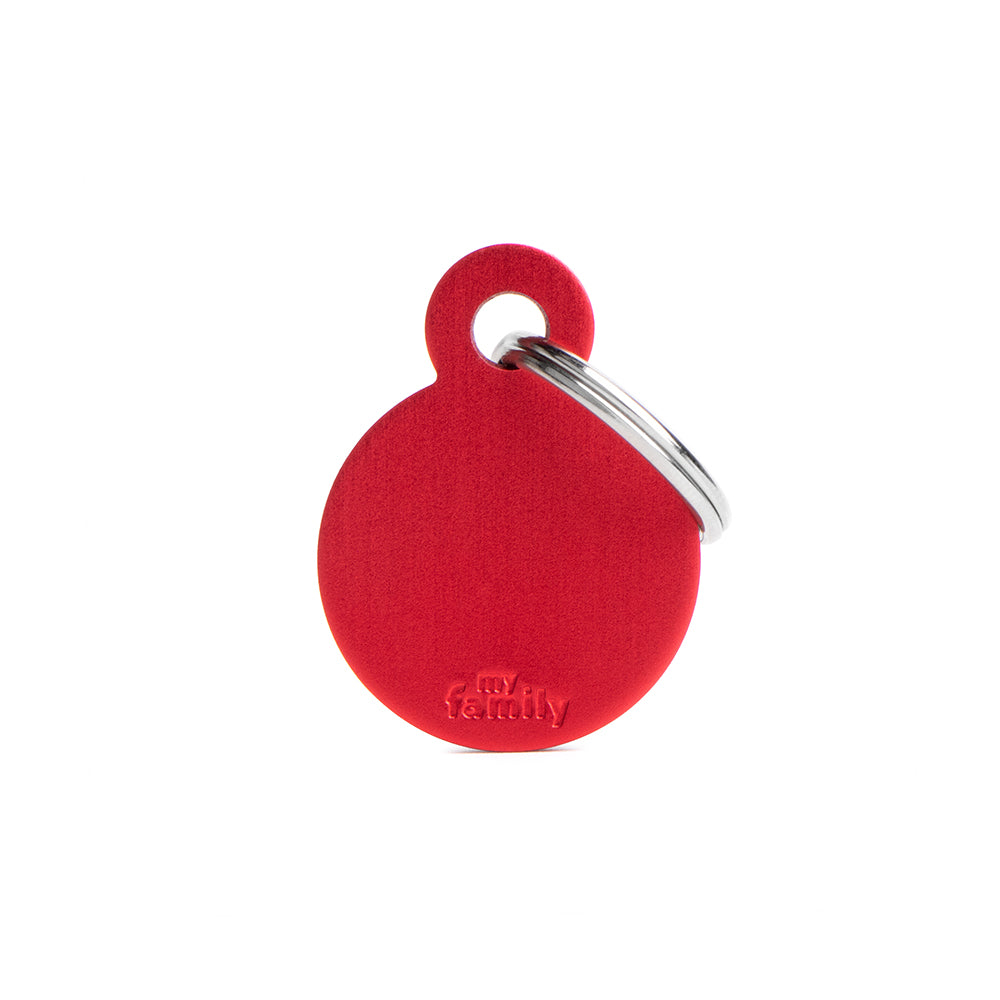 Medaglietta collezione Basic Cerchio Piccolo Rosso in Alluminio Medaglietta collezione Basic Cerchio Piccolo Rosso in Alluminio